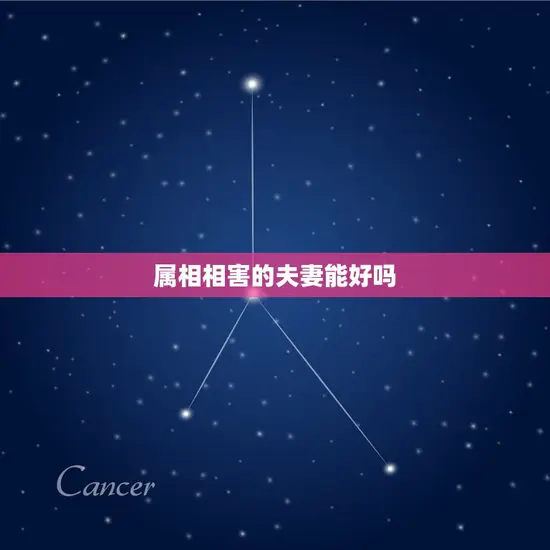 属相相害的夫妻能好吗