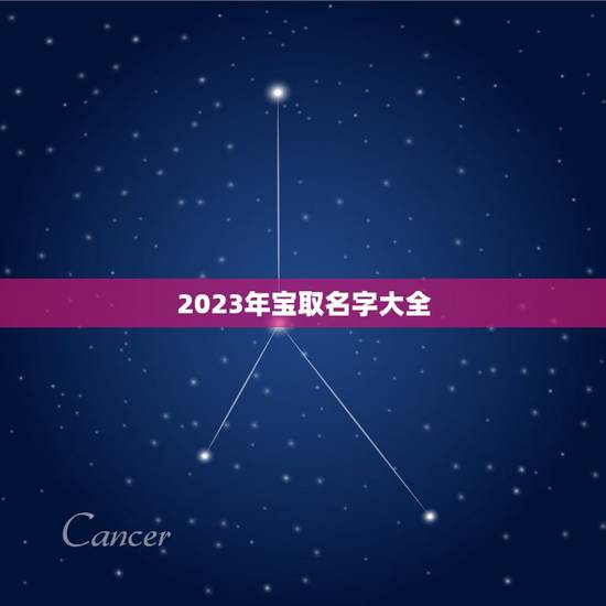 2023年宝取名字大全，2023牛年宝最佳取名