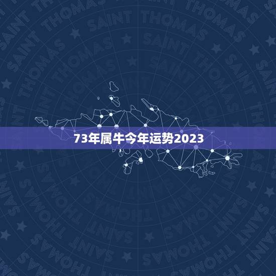 73年属牛今年运势2023，73年属牛2023年下半年运势