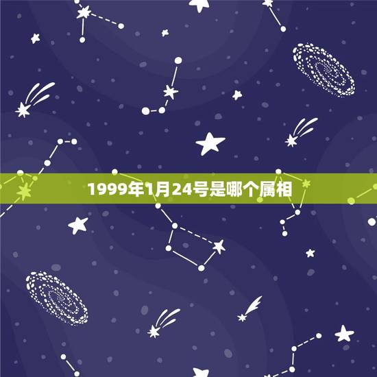 1999年1月24号是哪个属相，1999年农历1月24号生日，是什么星