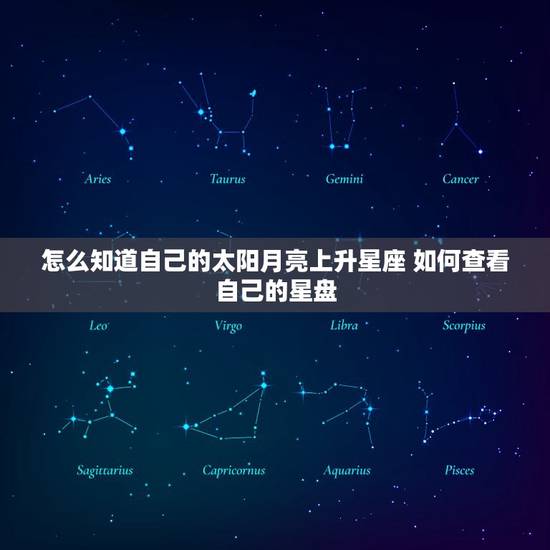 怎么知道自己的太阳月亮上升星座 如何查看自己的星盘