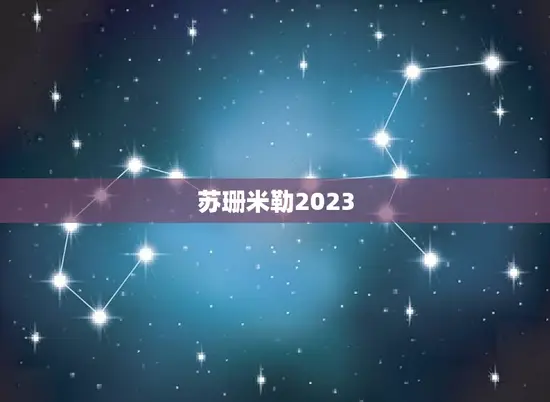 苏珊米勒2023.12