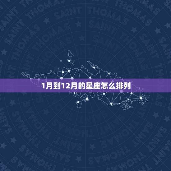 1月到12月的星座怎么排列，水瓶座男生性格