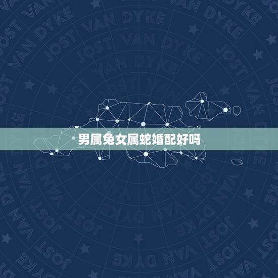 男属兔女属蛇婚配好吗，男属兔女属蛇般配吗