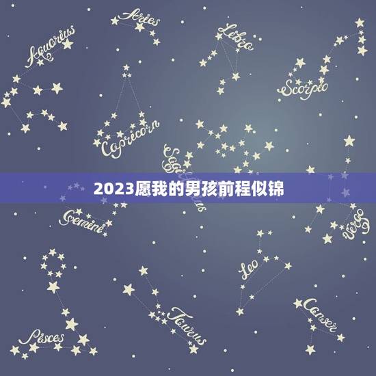 2023愿我的男孩前程似锦，一个男生给女 2023愿前程似锦，有你