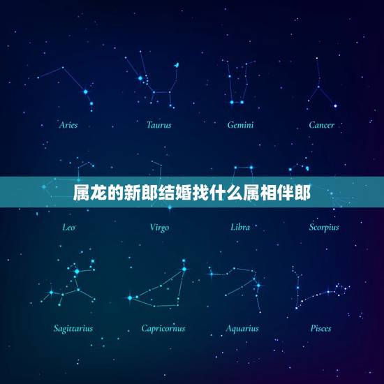属龙的新郎结婚找什么属相伴郎，属蛇的新娘，属龙的新郎应选什么属相的伴郎
