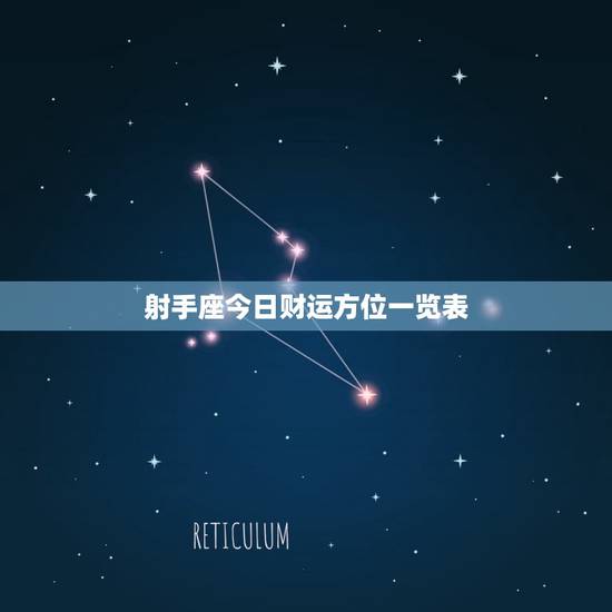 射手座今日财运方位一览表，射手座今日财运最佳方位