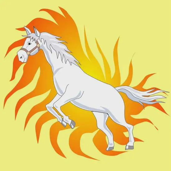 生肖马水墨运势