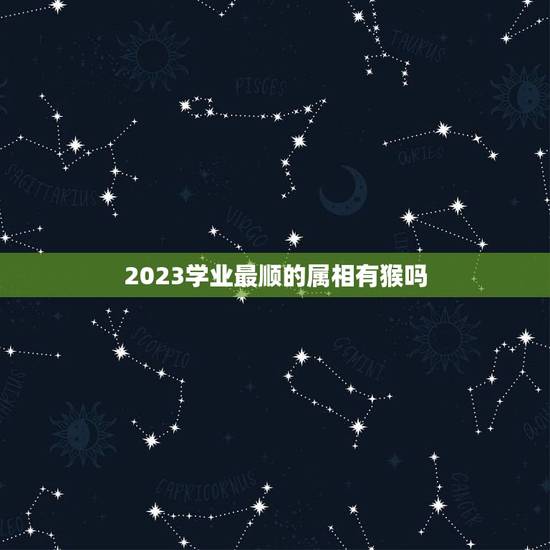 2023学业最顺的属相有猴吗，2023属猴人全年12个月运势