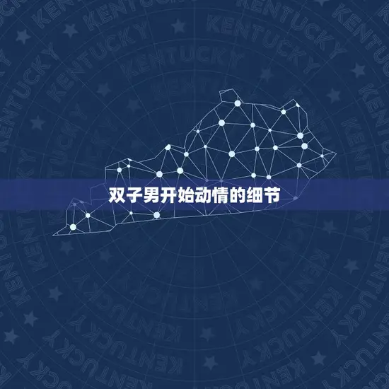 双子男开始动情的细节