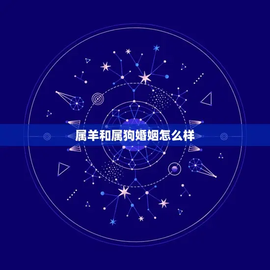 属羊和属狗婚姻怎么样