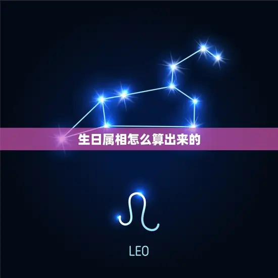 生日属相怎么算出来的