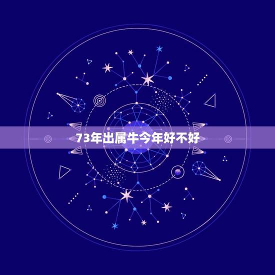 73年出属牛今年好不好，73年属牛人今年会有外遇吗？