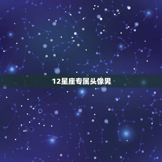 12星座专属头像男，12星座谁最丑