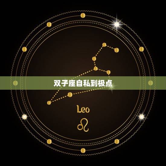 双子座自私到极点，能把双子座心偷走的星座