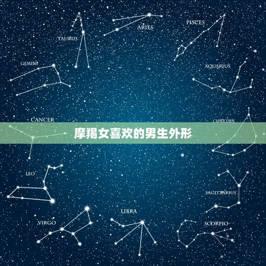 摩羯女喜欢的男生外形