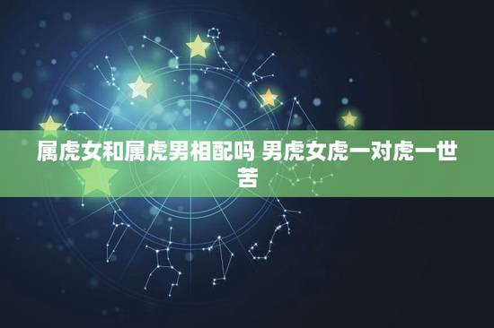 属虎女和属虎男相配吗 男虎女虎一对虎一世苦