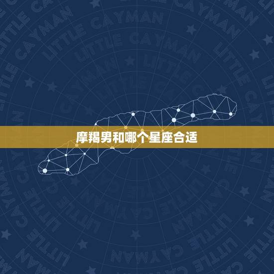 摩羯男和哪个星座合适，摩羯女适合什么星座男