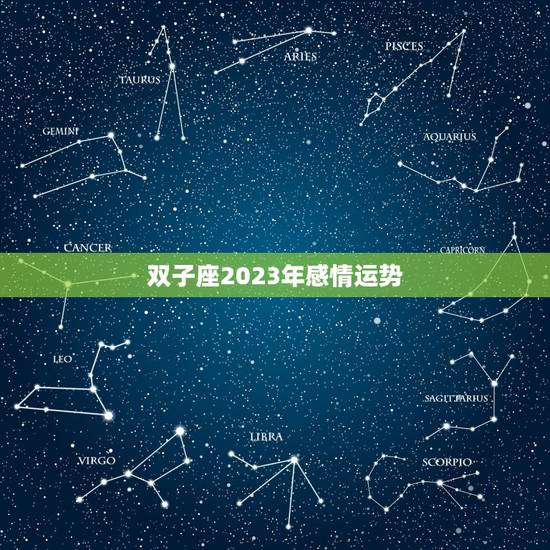 双子座2023年感情运势，双子座2023爱情运势