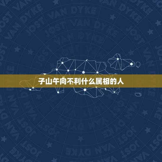子山午向不利什么属相的人，′子山午向属什么在那年？