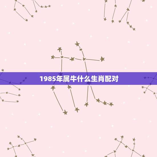 1985年属牛什么生肖配对，85年属牛的女和什么属相配
