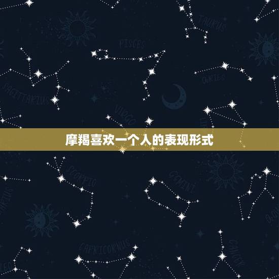 摩羯喜欢一个人的表现形式，摩羯座 喜欢的人