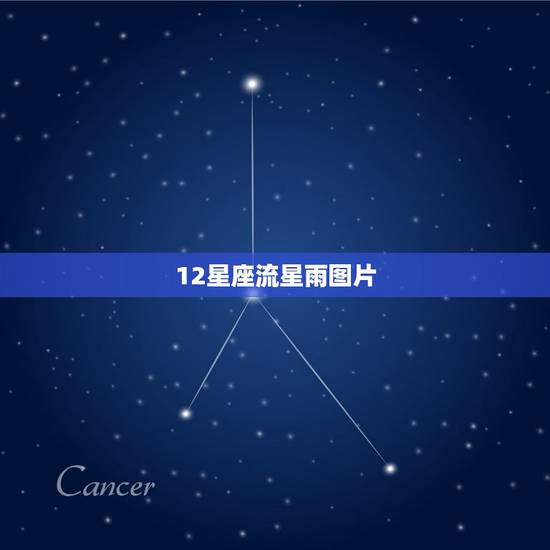 12星座流星雨图片，12星座图片星空图