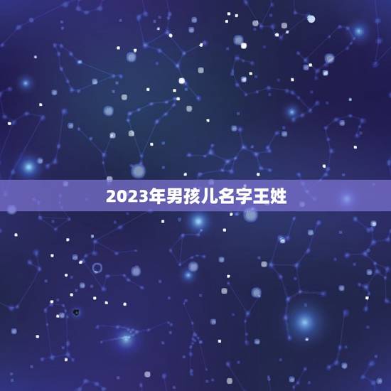 2023年男孩儿名字王姓(讨论王姓作为名字的含义和流行趋势) 2023年男孩儿名字王姓(讨论王姓作为名字的含义和流行趋势)