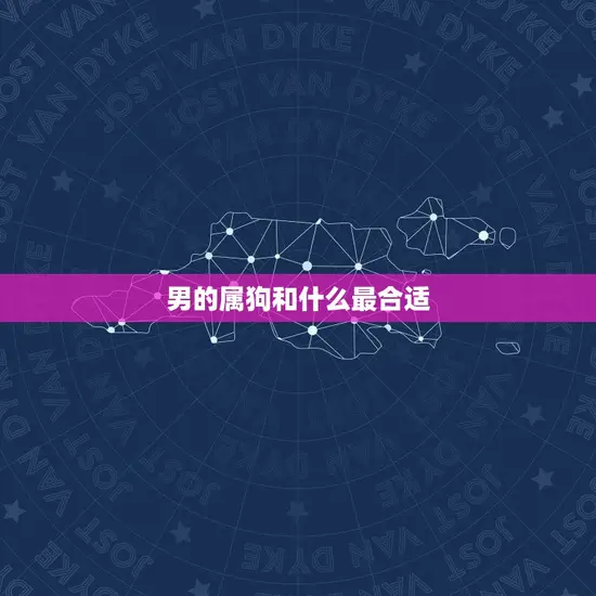 男的属狗和什么最合适