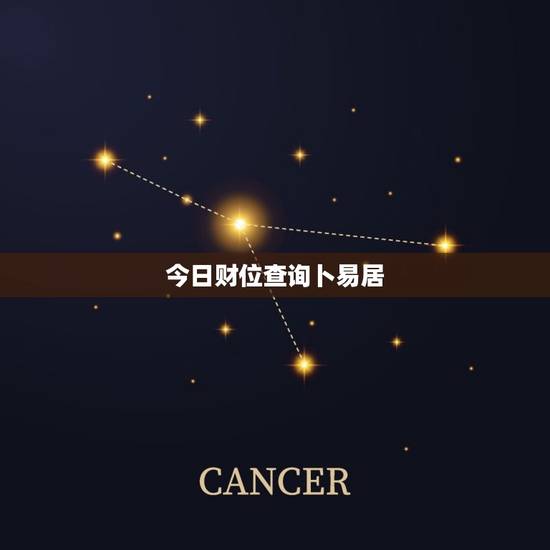 今日财位查询卜易居，今日财神方位查询卜易