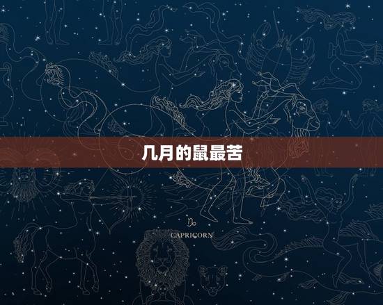 几月的鼠最苦,属老鼠的几月出生最好 几月的鼠最苦,属老鼠的几月出生最好