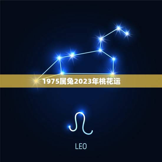 1975属兔2023年桃花运，属兔2023感情和桃花运