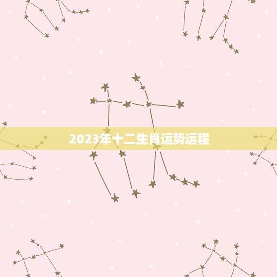 2023年十二生肖运势运程,生肖2023 年运势 2023年十二生肖运势运程,生肖2023 年运势