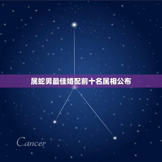 属蛇男最佳婚配前十名属相公布，蛇和什么生肖最配？属蛇的属相婚配表大全