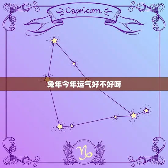兔年今年运气好不好呀