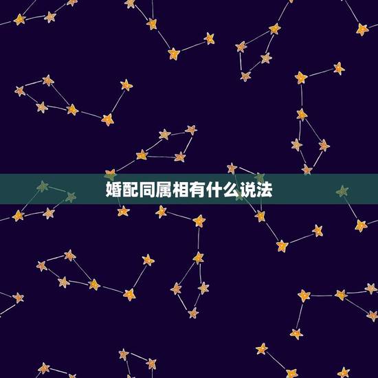 婚配同属相有什么说法，婚配与属相互相之间怎样适合相配？