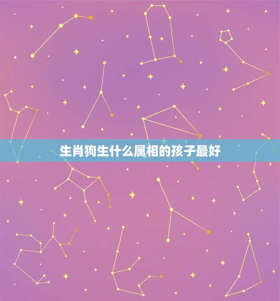 生肖狗生什么属相的孩子最好，狗妈妈和龙爸爸生什么属相的孩子好