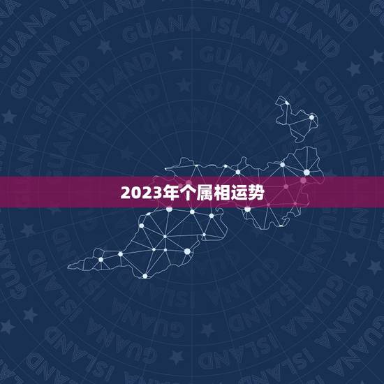 2023年个属相运势