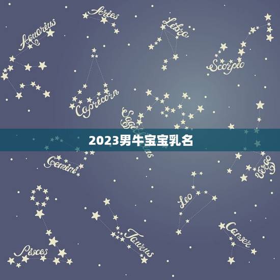 2023男牛宝宝乳名，属牛宝宝有寓意的乳名