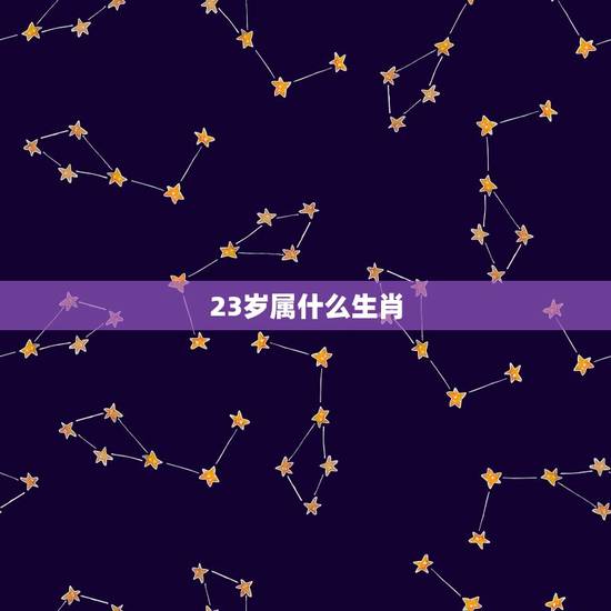 23岁属什么生肖,23岁属什么 23岁属什么生肖,23岁属什么