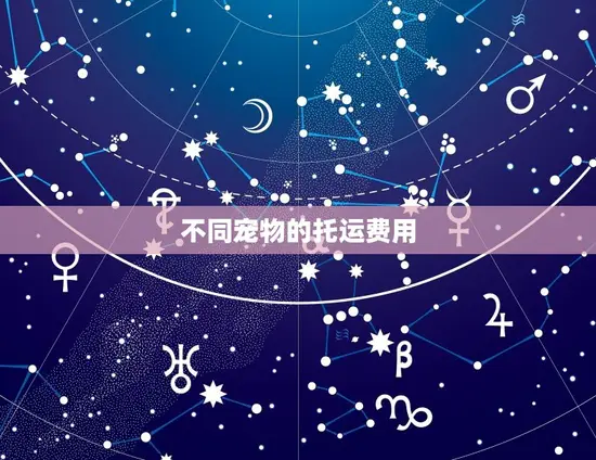 不同宠物的托运费用