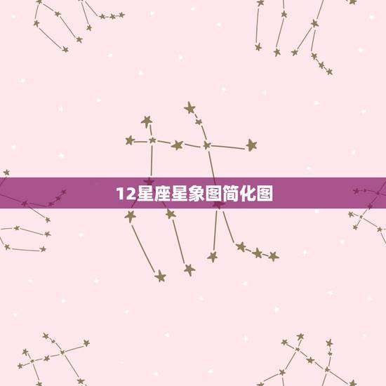 12星座星象图简化图，十二星座星图