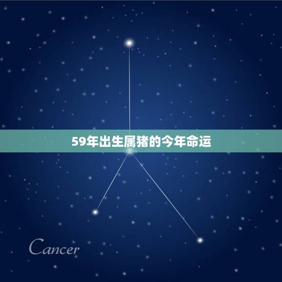 59年出生属猪的今年命运，1959年属猪的人2023年运势怎样？男性女
