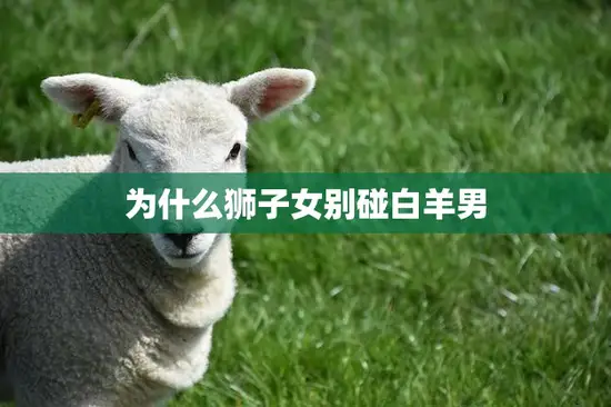 为什么狮子女别碰白羊男(星座配对的致命缺陷)