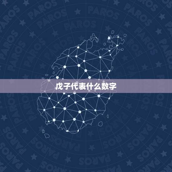 戊子代表什么数字，月柱戊子代表什么