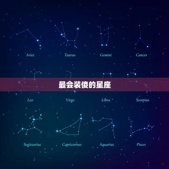 最会装傻的星座，喜欢装傻的星座