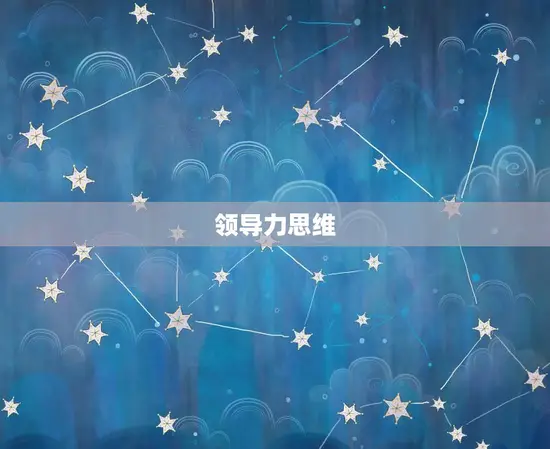 领导力思维 领导力思维