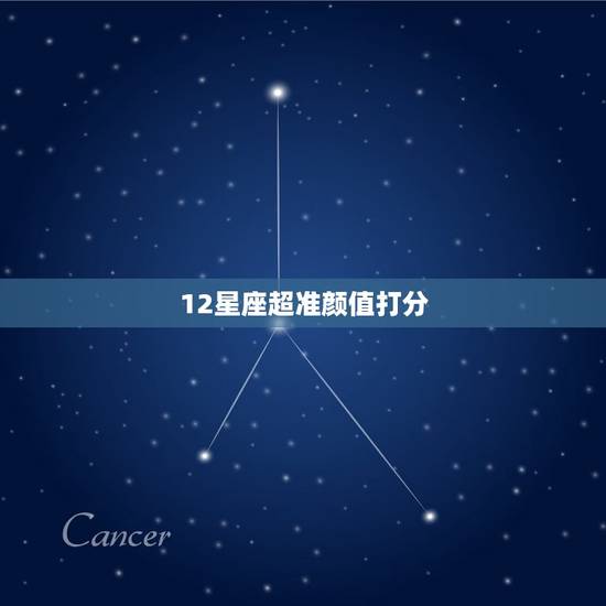 12星座超准颜值打分 星座的颜值打分