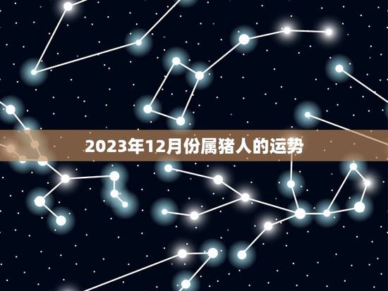 2023年12月份属猪人的运势，71年属猪女2023年运程