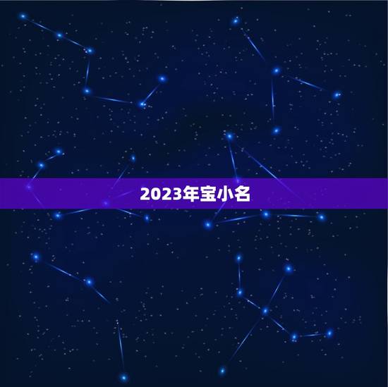 2023年宝小名，2023年正月出生的男孩适合哪些名字？